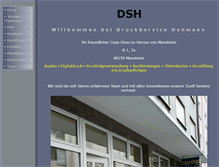 Tablet Screenshot of druckservice-hohmann.de